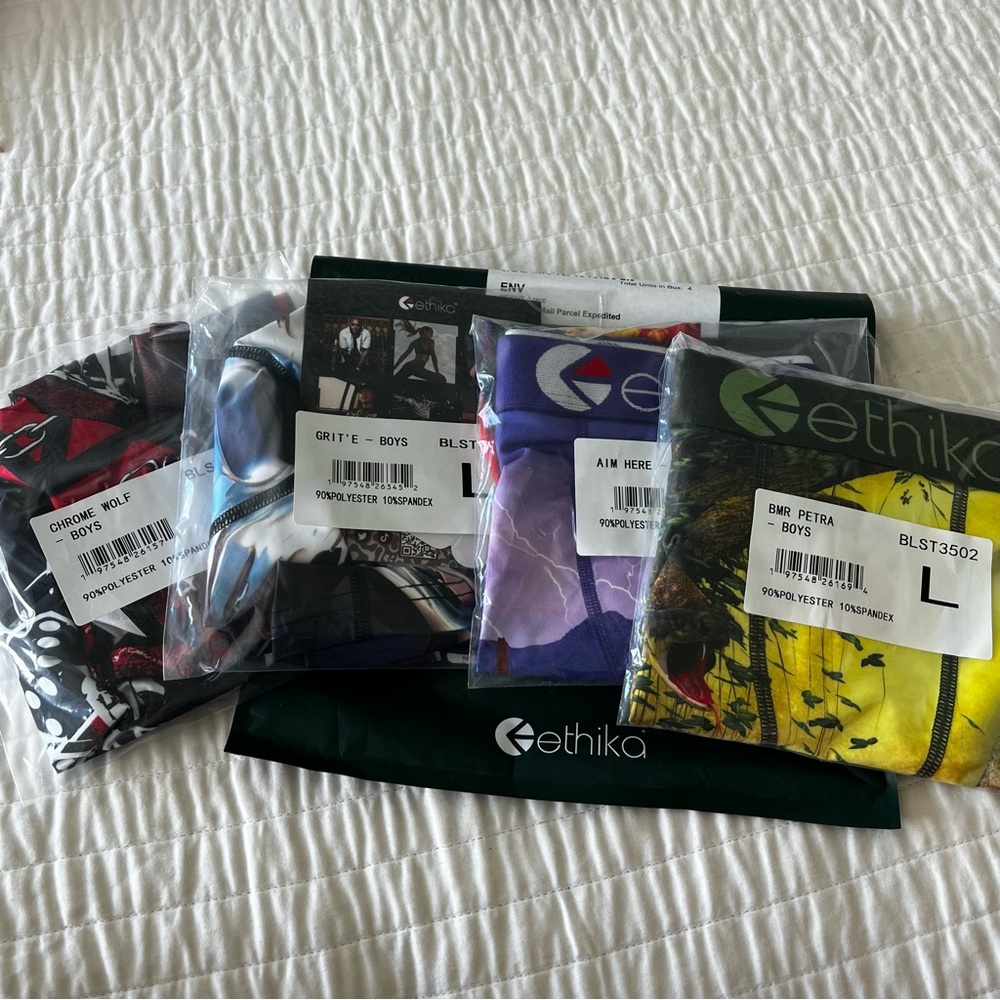 Ethika Boys Boxer Briefs (Pair of 4)